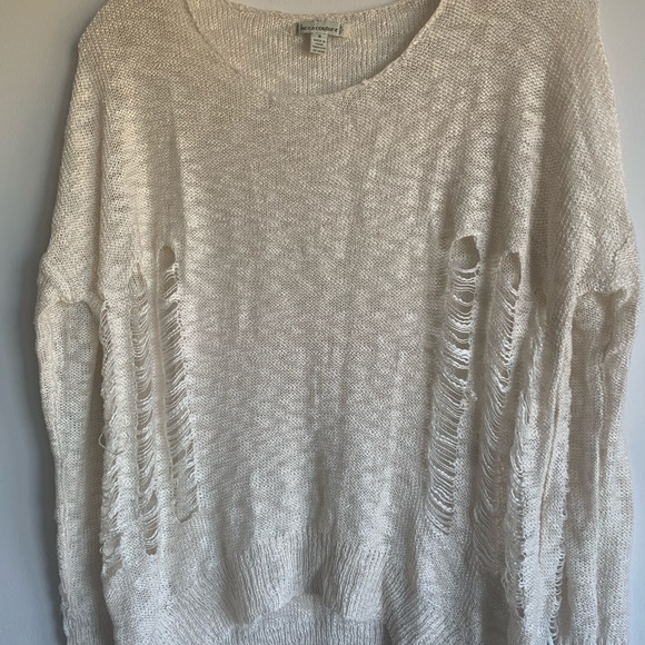 Urban Outfitters Ivory Distressed Pullover Knit - Picture 8 of 12